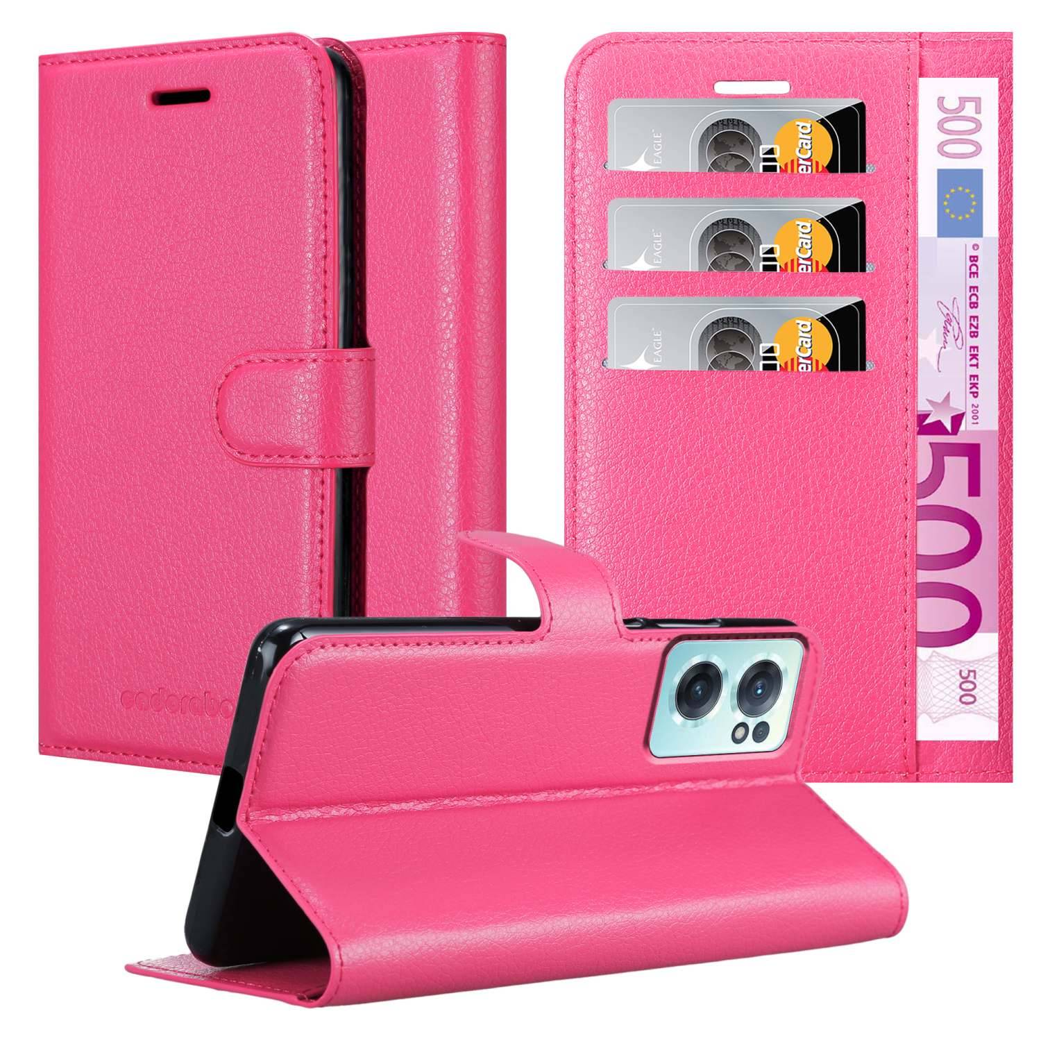 Cadorabo Hülle für OnePlus Nord CE 2 5G Schutz Hülle in Pink Handyhülle Etui Case Cover Magnetverschluss