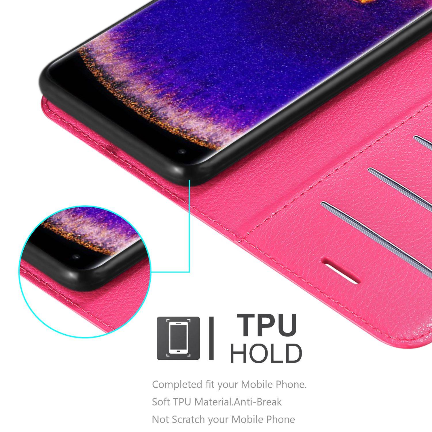 Cadorabo Hülle für Oppo FIND X5 PRO Schutz Hülle in Pink Handyhülle Etui Case Cover Magnetverschluss