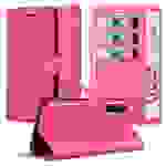 Cadorabo Hülle für Realme 6 PRO Schutz Hülle in Pink Handyhülle Etui Case Cover Magnetverschluss