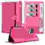 Cadorabo Hülle für Realme 8 4G / 8 PRO Schutz Hülle in Pink Handyhülle Etui Case Cover Magnetverschluss