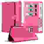 Cadorabo Hülle für Realme 8i / Narzo 50 4G Schutz Hülle in Pink Handyhülle Etui Case Cover Magnetverschluss