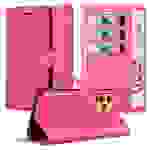 Cadorabo Hülle für Realme 9 4G / 9 PRO+ Schutz Hülle in Pink Handyhülle Etui Case Cover Magnetverschluss