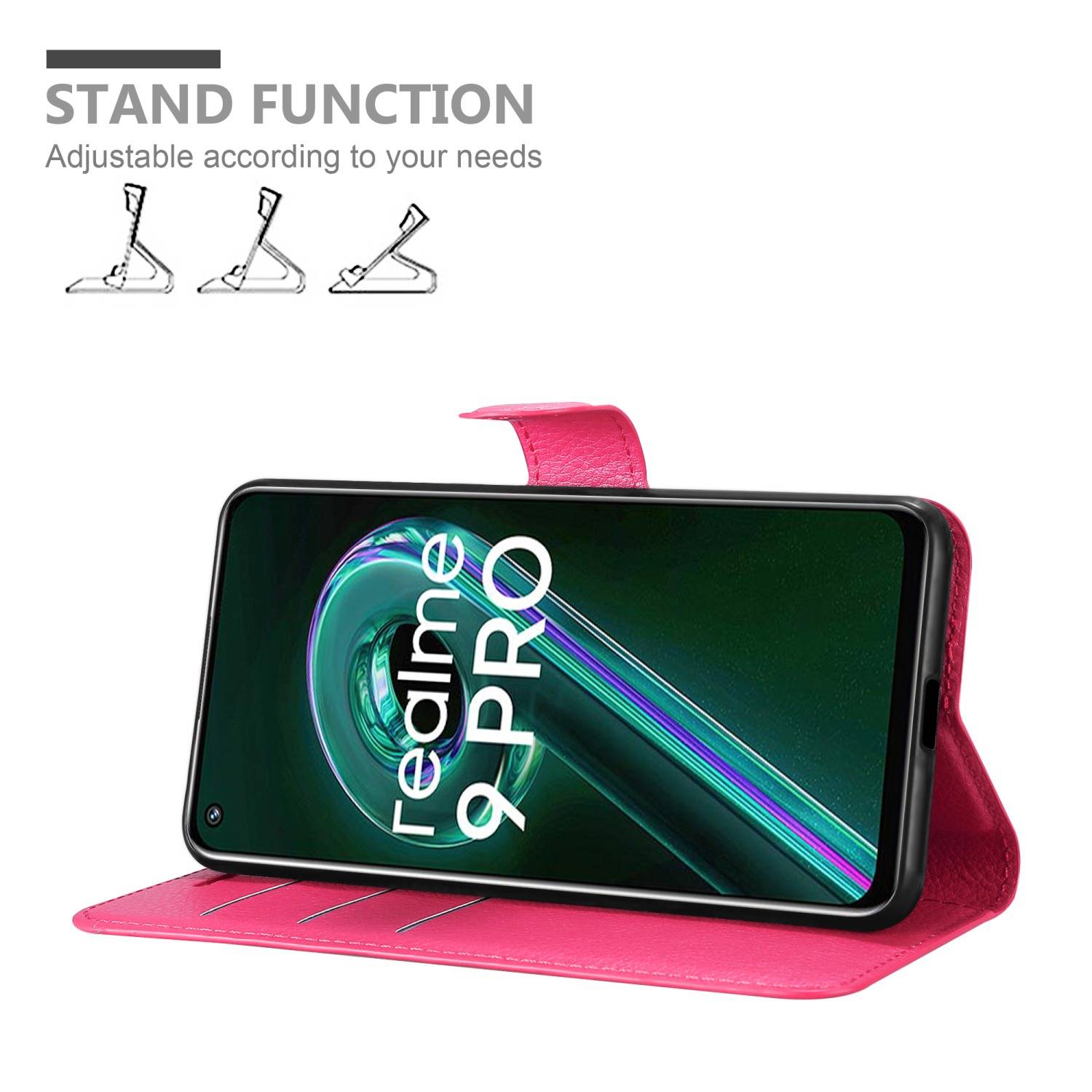 Cadorabo Hülle für Realme 9 5G / 9 PRO / V25 / Q5 / OnePlus Nord CE 2 LITE 5G Schutz Hülle in Pink Handyhülle Etui Case