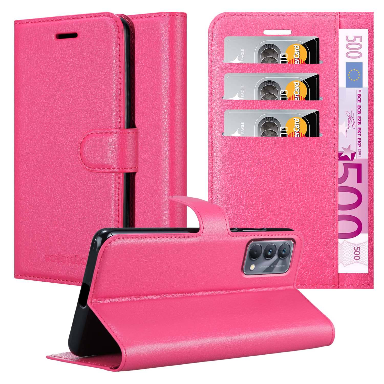 Cadorabo Hülle für Realme GT Master Schutz Hülle in Pink Handyhülle Etui Case Cover Magnetverschluss