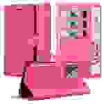 Cadorabo Hülle für Realme GT 2 PRO Schutz Hülle in Pink Handyhülle Etui Case Cover Magnetverschluss