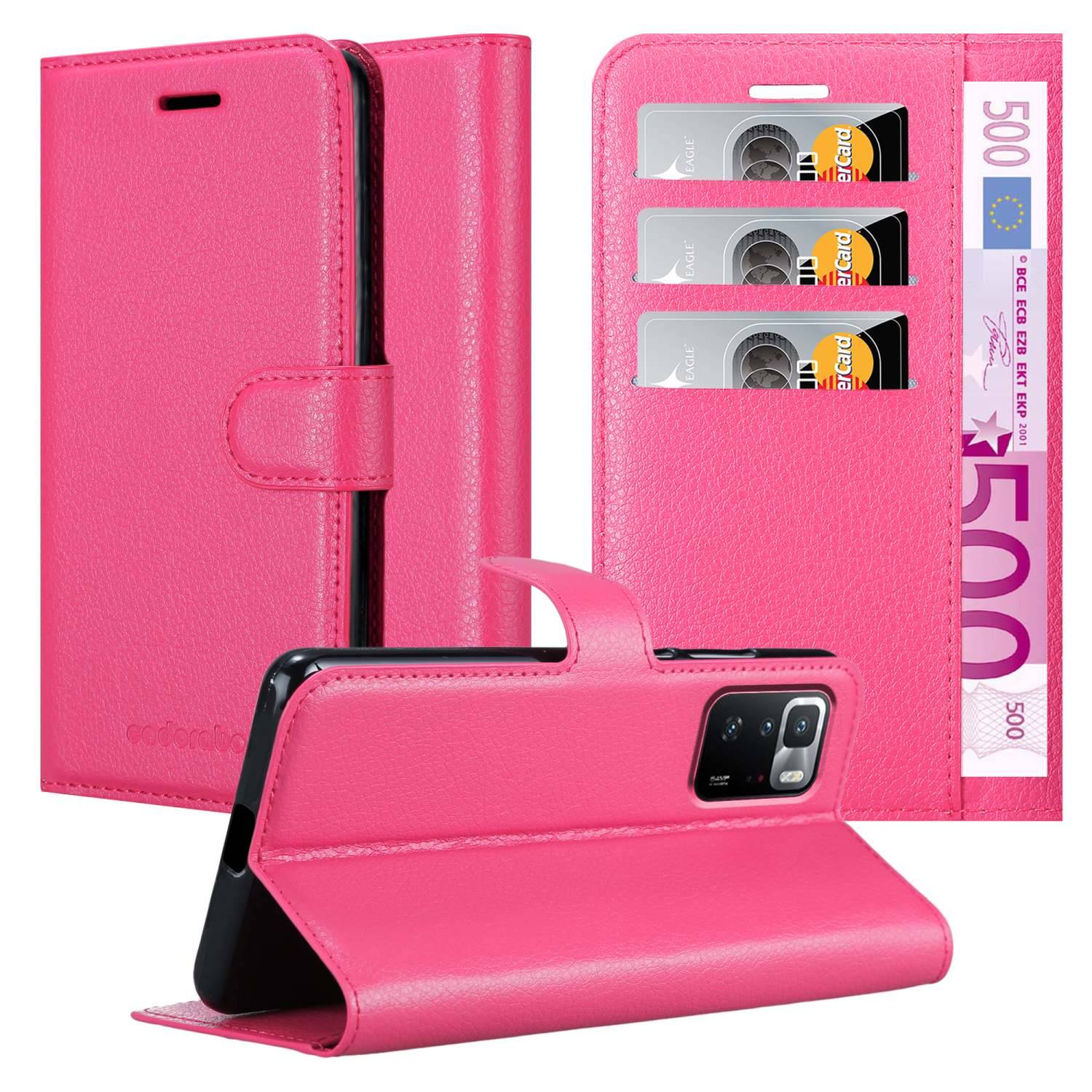 Cadorabo Hülle für Xiaomi POCO X3 GT Schutz Hülle in Pink Handyhülle Etui Case Cover Magnetverschluss