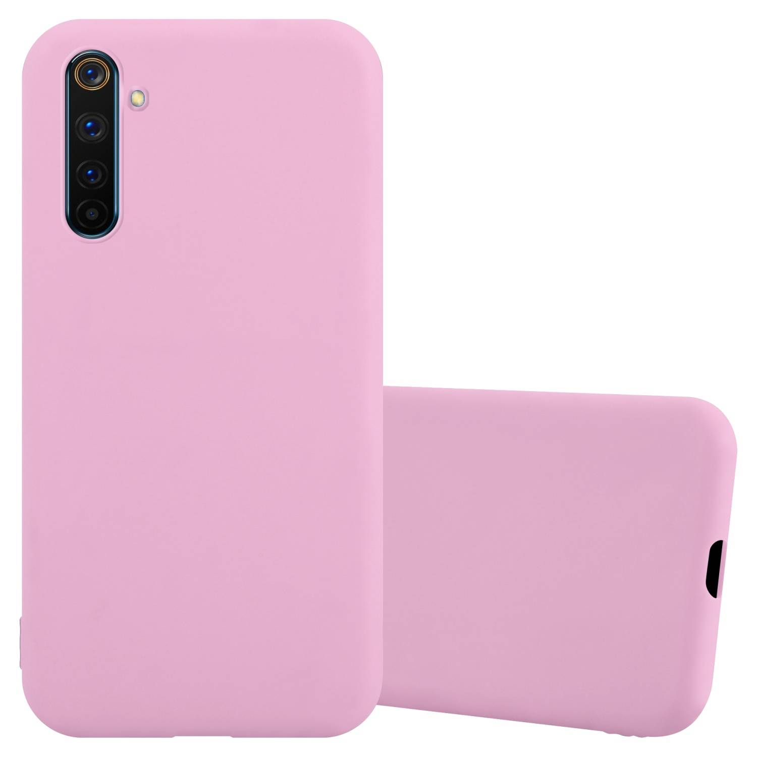Cadorabo Hülle für Realme 6 PRO Schutzhülle in Rosa Handyhülle TPU Silikon Etui Case Cover