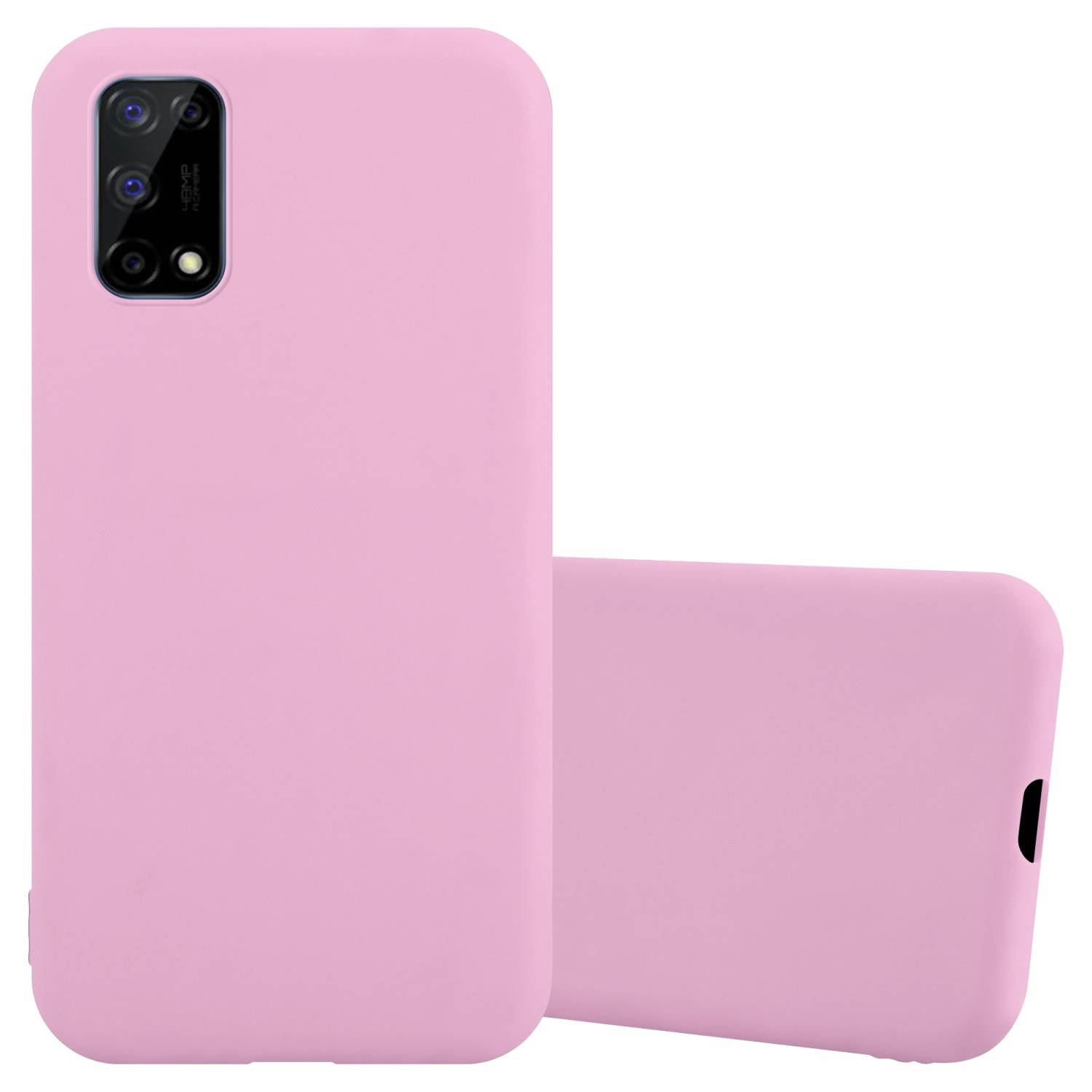 Cadorabo Hülle für Realme 7 5G Schutzhülle in Rosa Handyhülle TPU Silikon Etui Case Cover