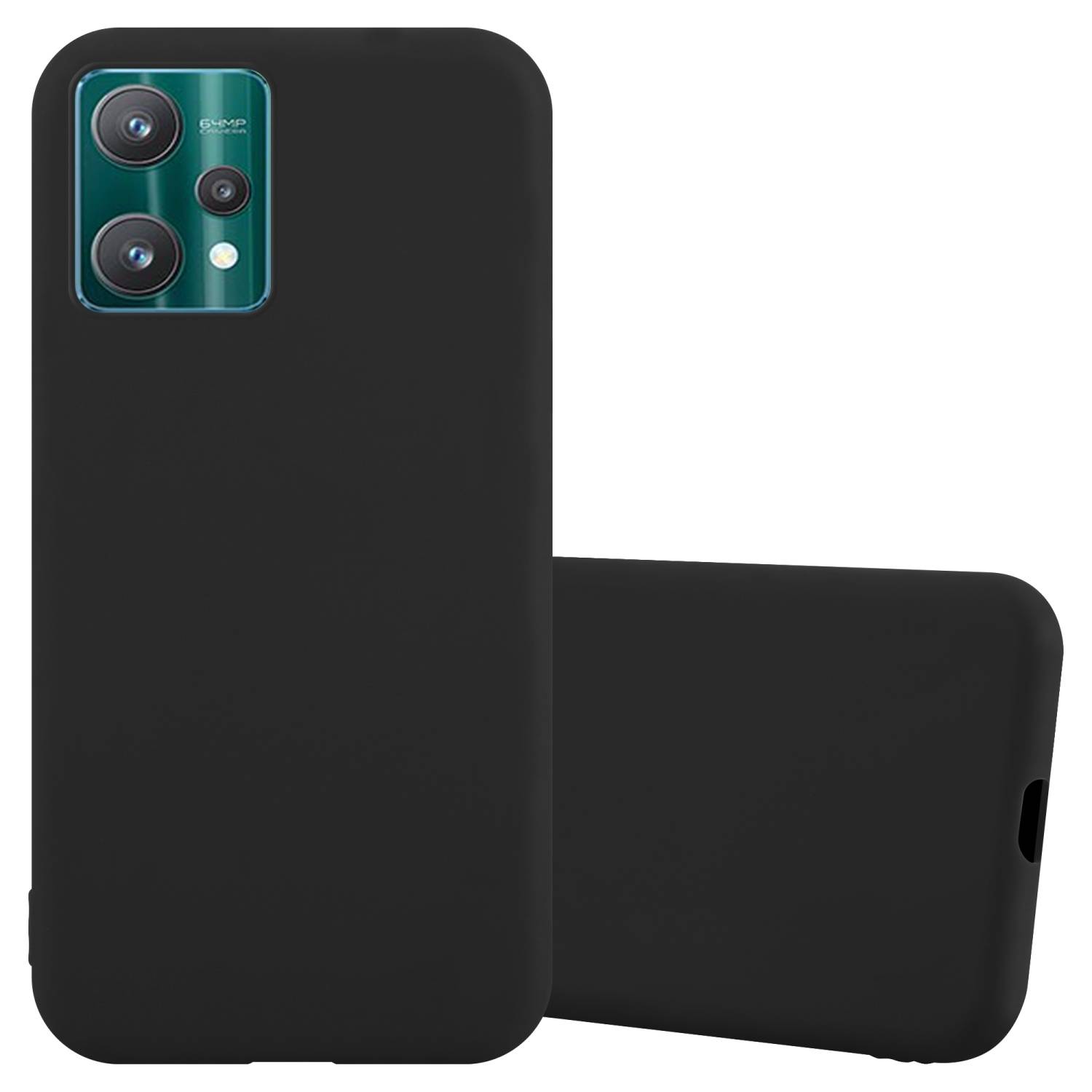 Cadorabo Hülle für Realme 9 5G / 9 PRO / V25 / Q5 / OnePlus Nord CE 2 LITE 5G Schutzhülle in Schwarz Handyhülle TPU