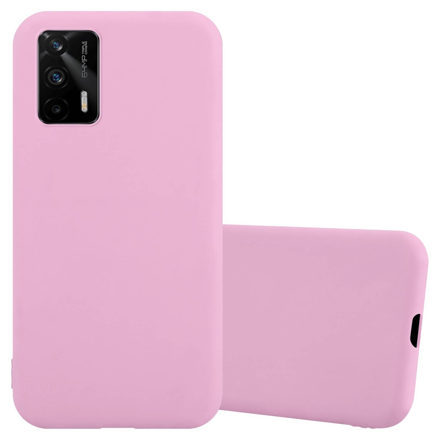 Cadorabo Hülle für Realme GT / GT Neo 2T / Q3 PRO Schutzhülle in Rosa Handyhülle TPU Silikon Etui Case Cover