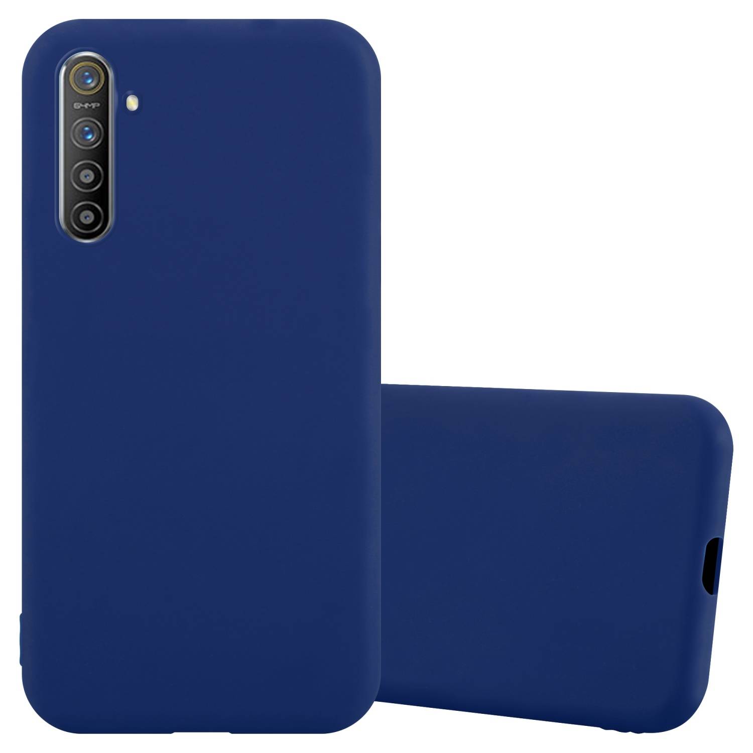 Cadorabo Hülle für Realme X2 / XT / Oppo K5 Schutzhülle in Blau Handyhülle TPU Silikon Etui Case Cover