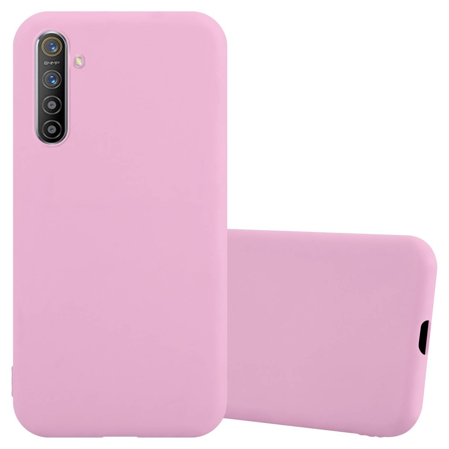 Cadorabo Hülle für Realme X2 / XT / Oppo K5 Schutzhülle in Rosa Handyhülle TPU Silikon Etui Case Cover