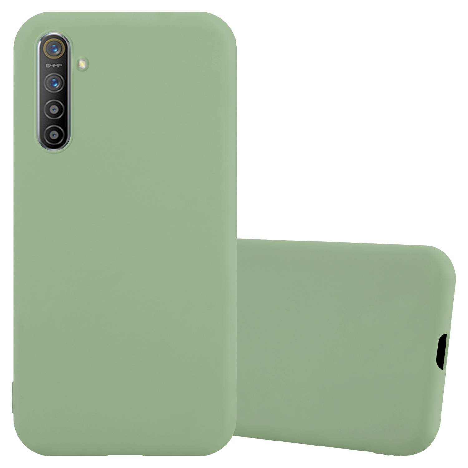 Cadorabo Hülle für Realme X2 / XT / Oppo K5 Schutzhülle in Grün Handyhülle TPU Silikon Etui Case Cover
