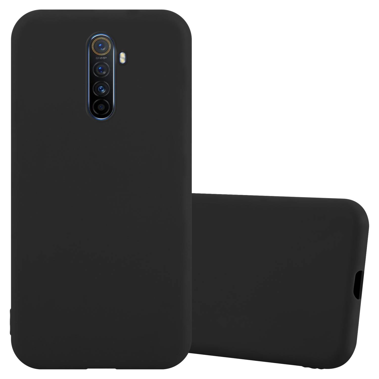 Cadorabo Hülle für Realme X2 PRO / Oppo Reno Ace Schutzhülle in Schwarz Handyhülle TPU Silikon Etui Case Cover