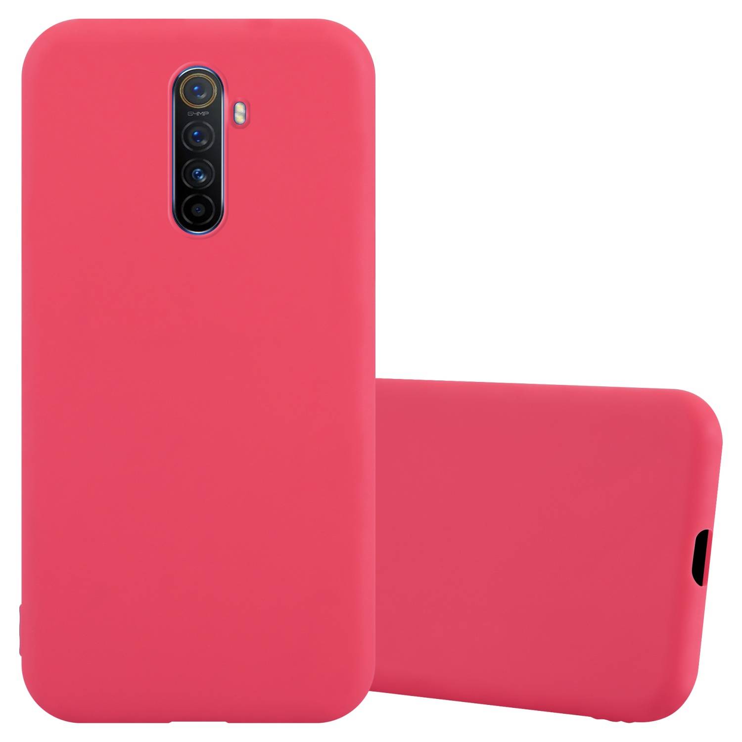 Cadorabo Hülle für Realme X2 PRO / Oppo Reno Ace Schutzhülle in Rot Handyhülle TPU Silikon Etui Case Cover