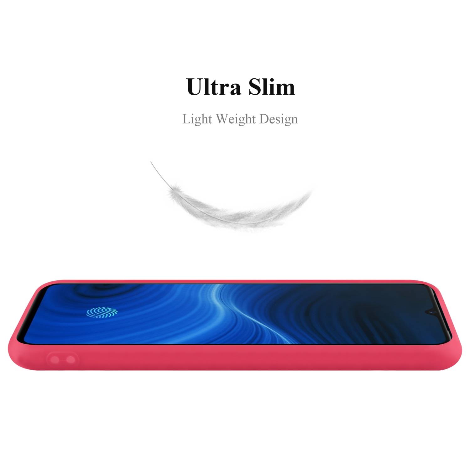 Cadorabo Hülle für Realme X2 PRO / Oppo Reno Ace Schutzhülle in Rot Handyhülle TPU Silikon Etui Case Cover