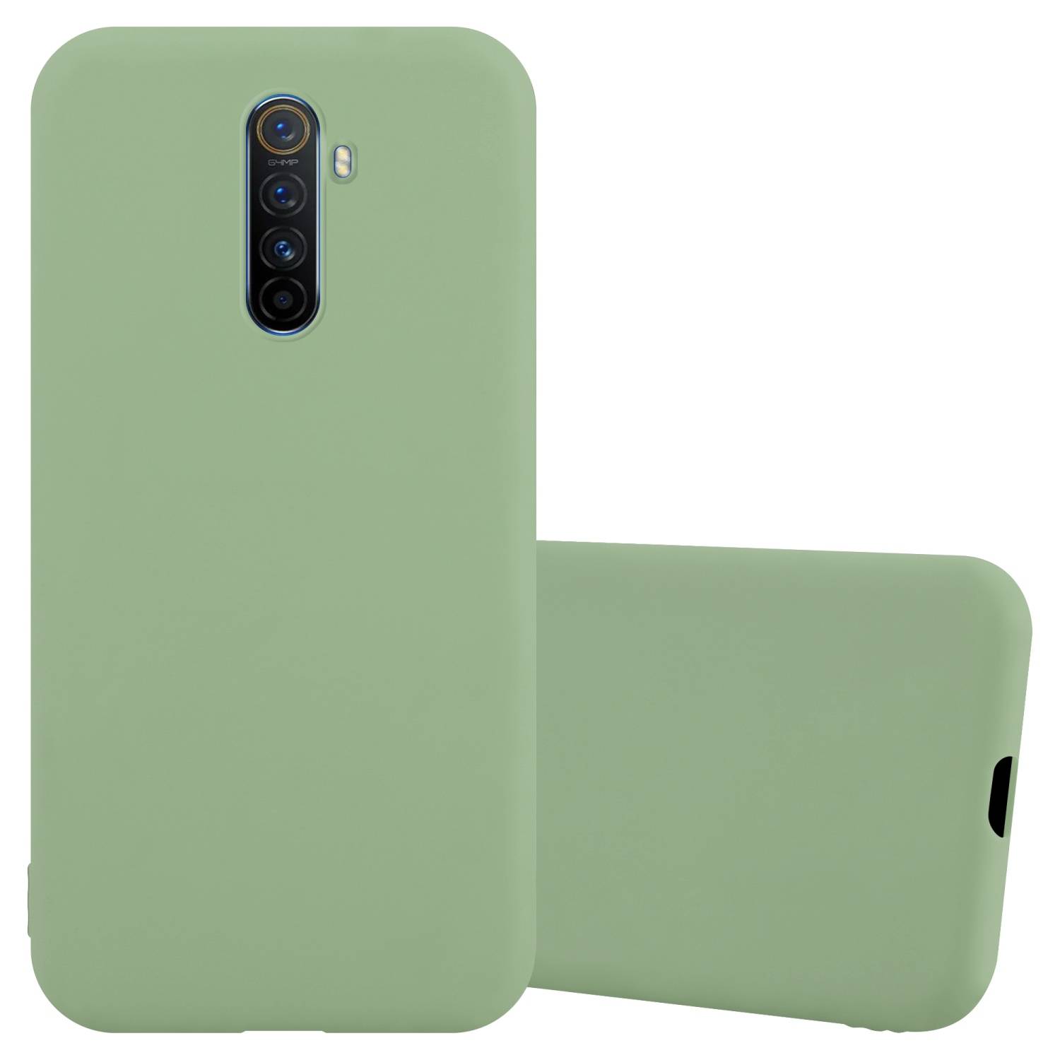 Cadorabo Hülle für Realme X2 PRO / Oppo Reno Ace Schutzhülle in Grün Handyhülle TPU Silikon Etui Case Cover