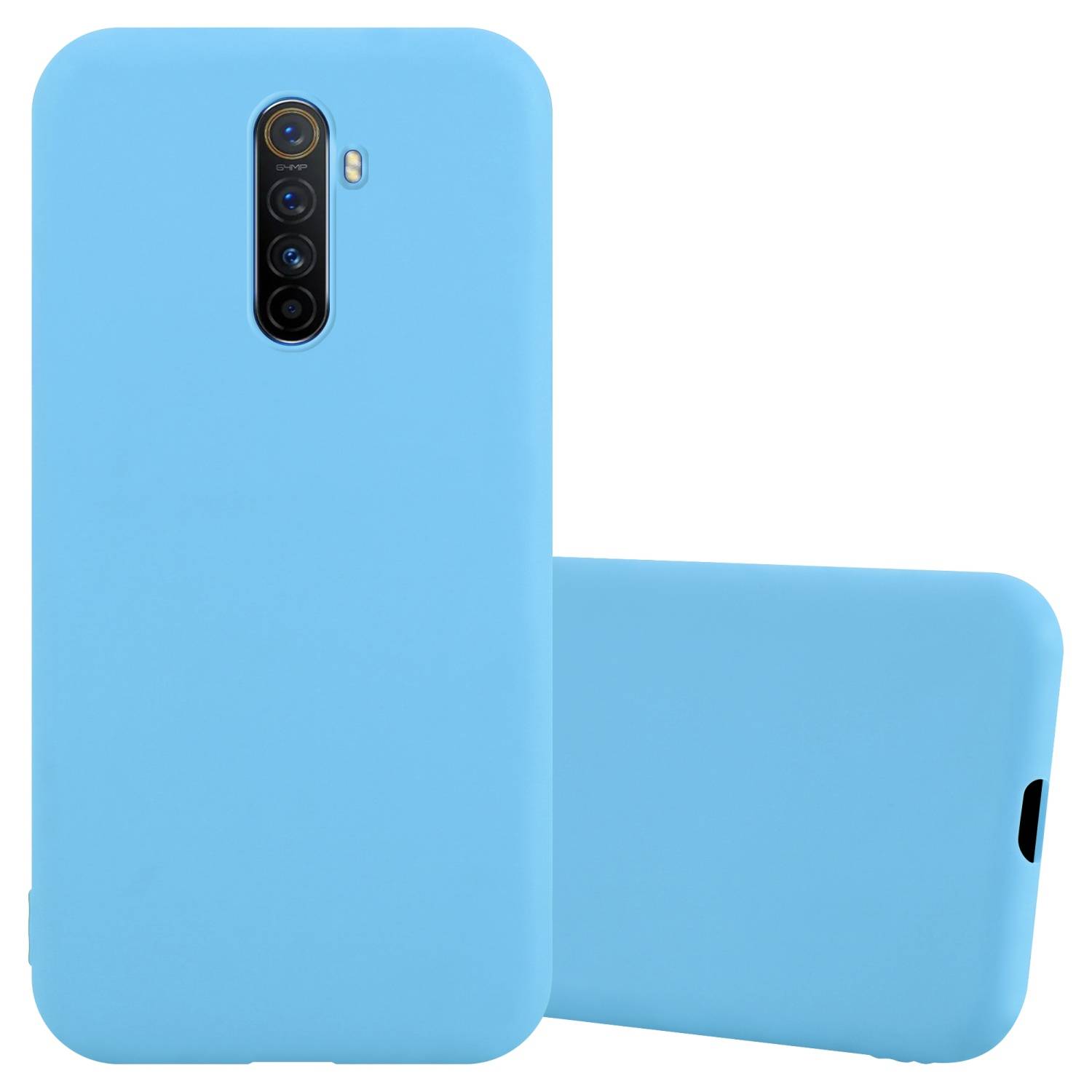 Cadorabo Hülle für Realme X2 PRO / Oppo Reno Ace Schutzhülle in Blau Handyhülle TPU Silikon Etui Case Cover