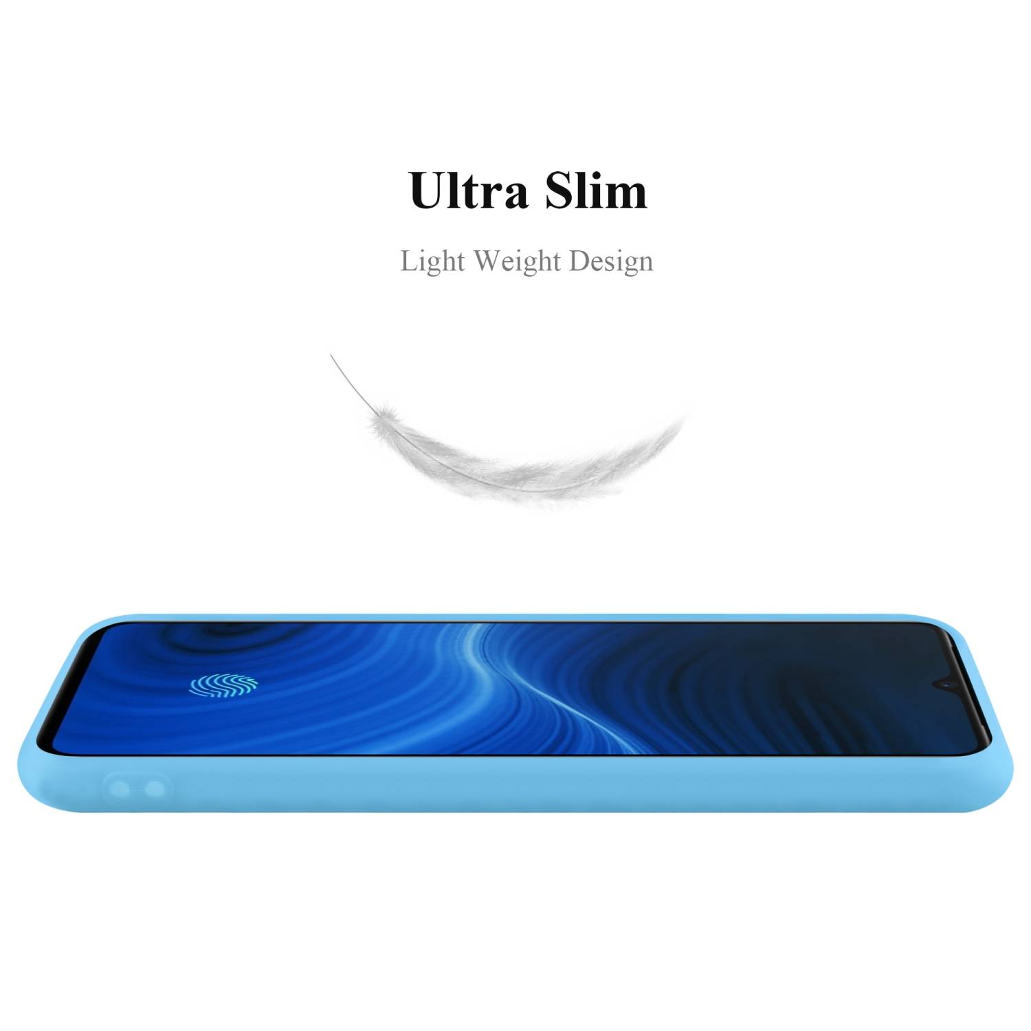 Cadorabo Hülle für Realme X2 PRO / Oppo Reno Ace Schutzhülle in Blau Handyhülle TPU Silikon Etui Case Cover