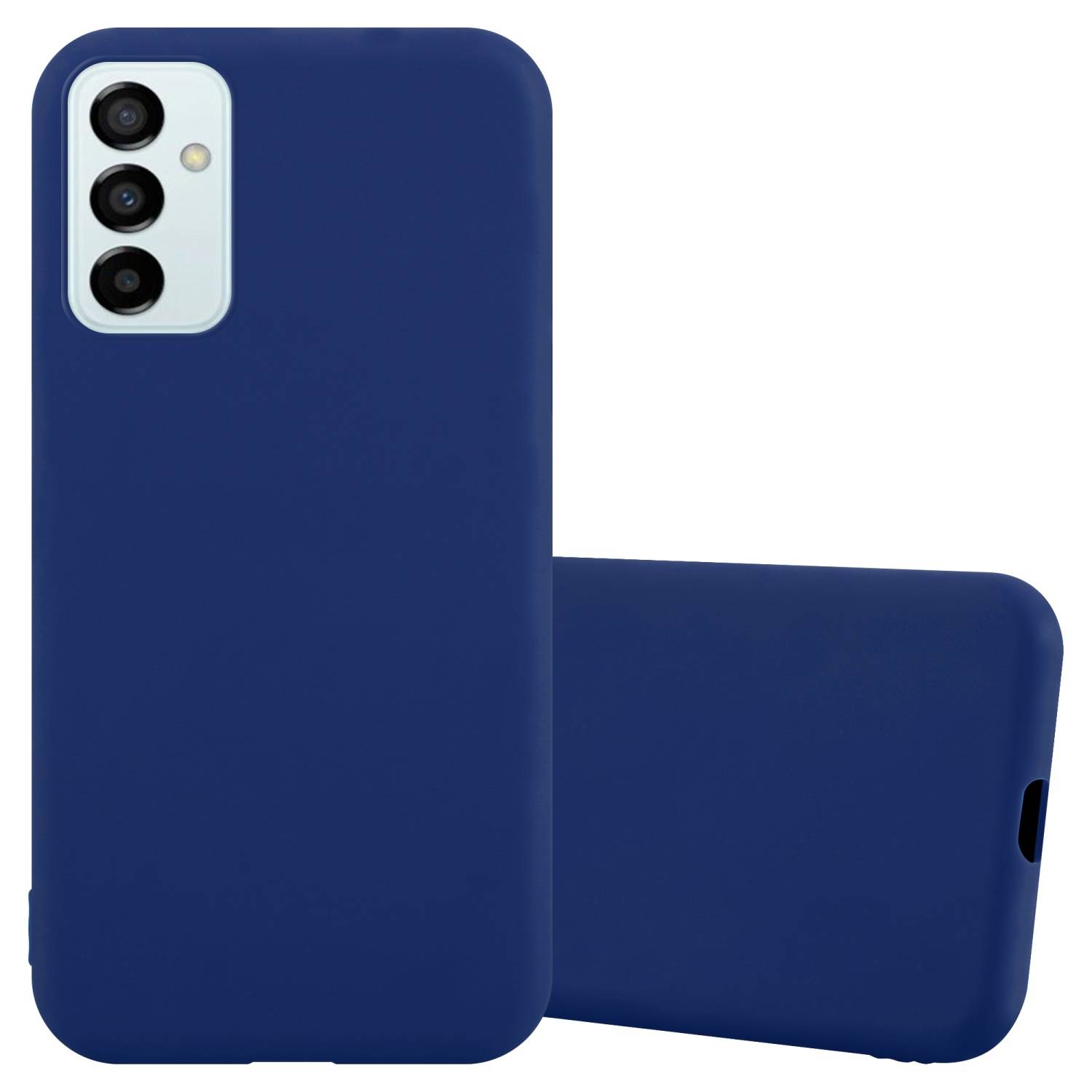 Cadorabo Hülle für Samsung Galaxy M23 5G Schutzhülle in Blau Handyhülle TPU Silikon Etui Case Cover