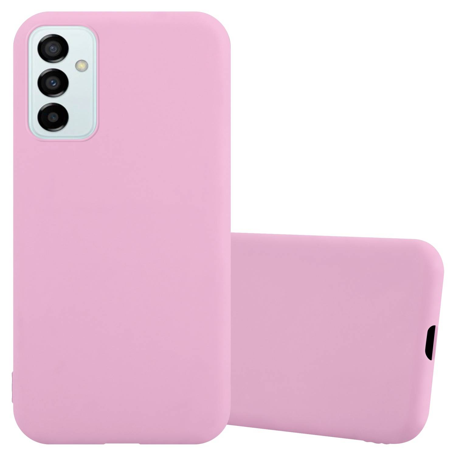 Cadorabo Hülle für Samsung Galaxy M23 5G Schutzhülle in Rosa Handyhülle TPU Silikon Etui Case Cover