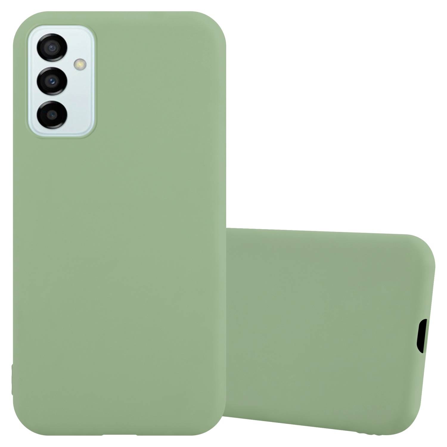 Cadorabo Hülle für Samsung Galaxy M23 5G Schutzhülle in Grün Handyhülle TPU Silikon Etui Case Cover