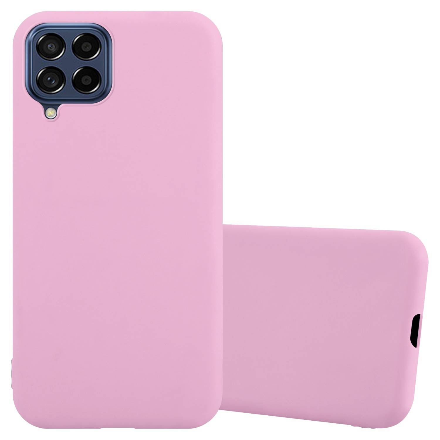 Cadorabo Hülle für Samsung Galaxy M53 5G Schutzhülle in Rosa Handyhülle TPU Silikon Etui Case Cover