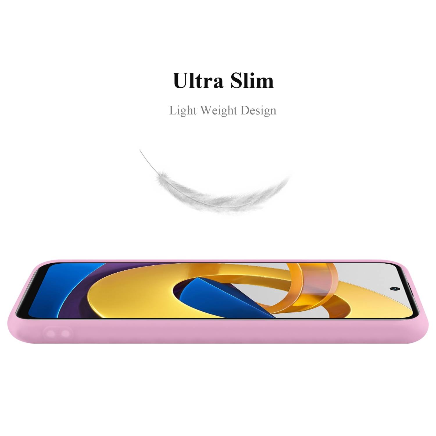 Cadorabo Hülle für Xiaomi POCO M4 PRO 5G Schutzhülle in Rosa Handyhülle TPU Silikon Etui Case Cover