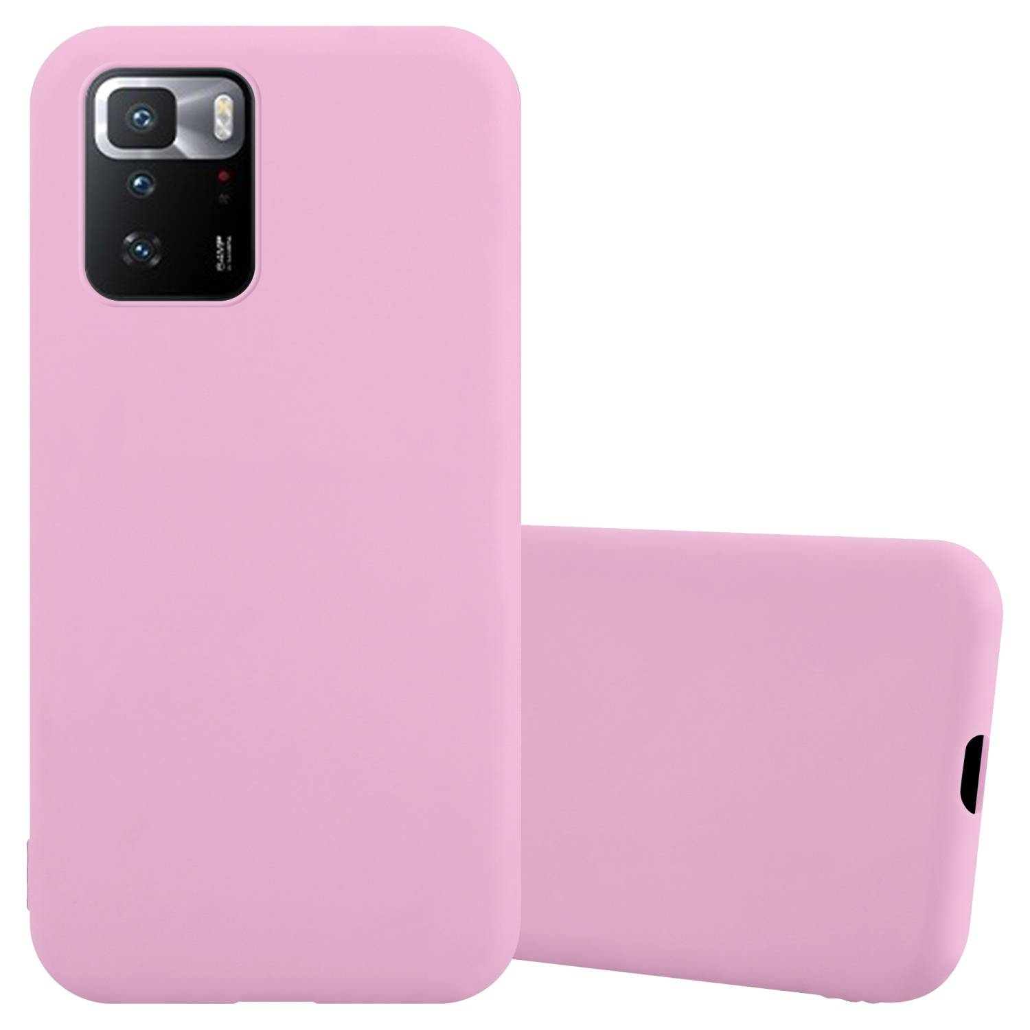Cadorabo Hülle für Xiaomi POCO X3 GT Schutzhülle in Rosa Handyhülle TPU Silikon Etui Case Cover