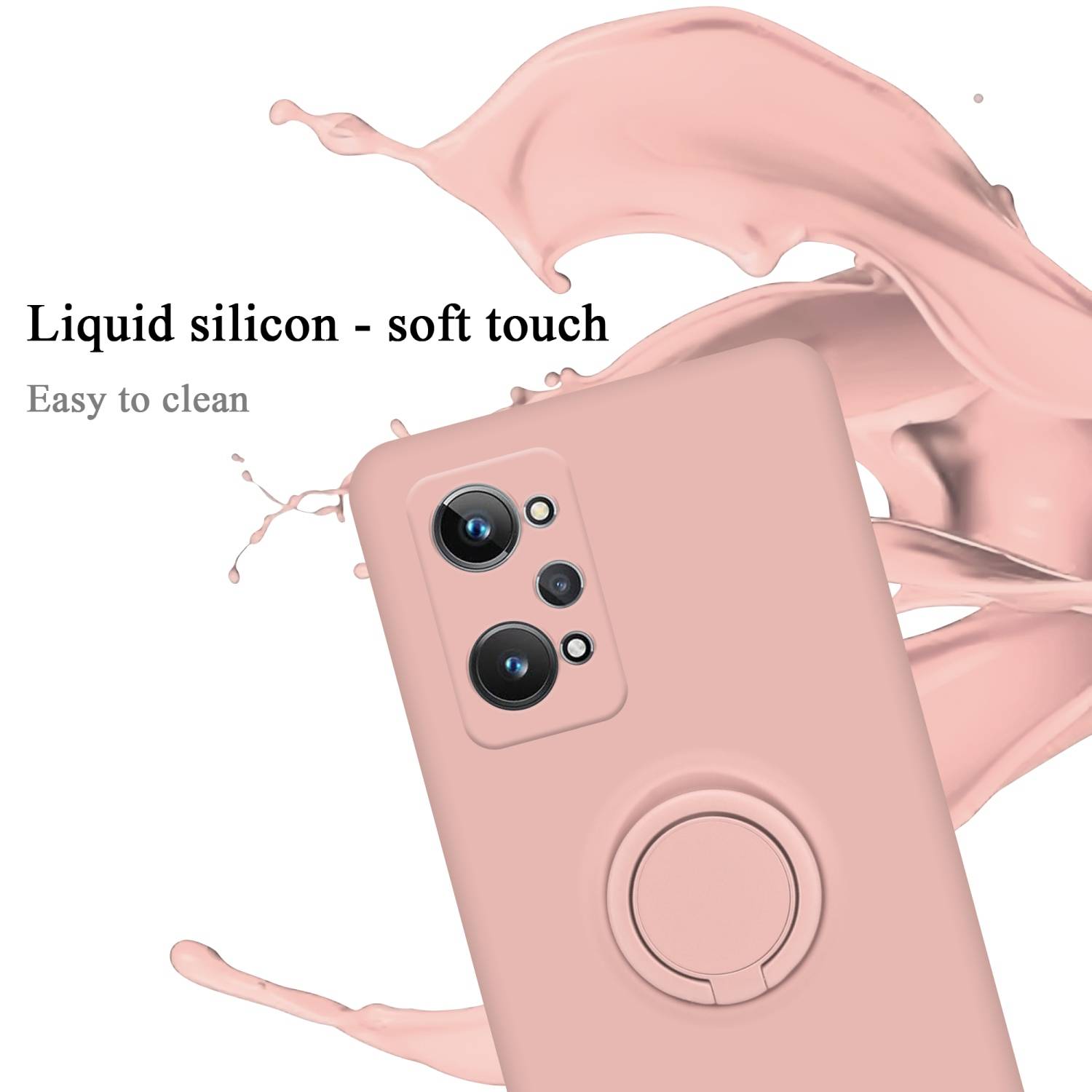 Cadorabo Hülle für Realme GT 2 / GT Neo 2 Schutz Hülle in Rosa Handyhülle TPU Etui Case Cover