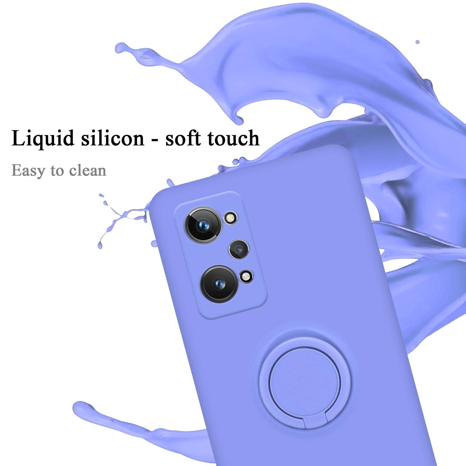Cadorabo Hülle für Realme GT 2 / GT Neo 2 Schutz Hülle in Lila Handyhülle TPU Etui Case Cover