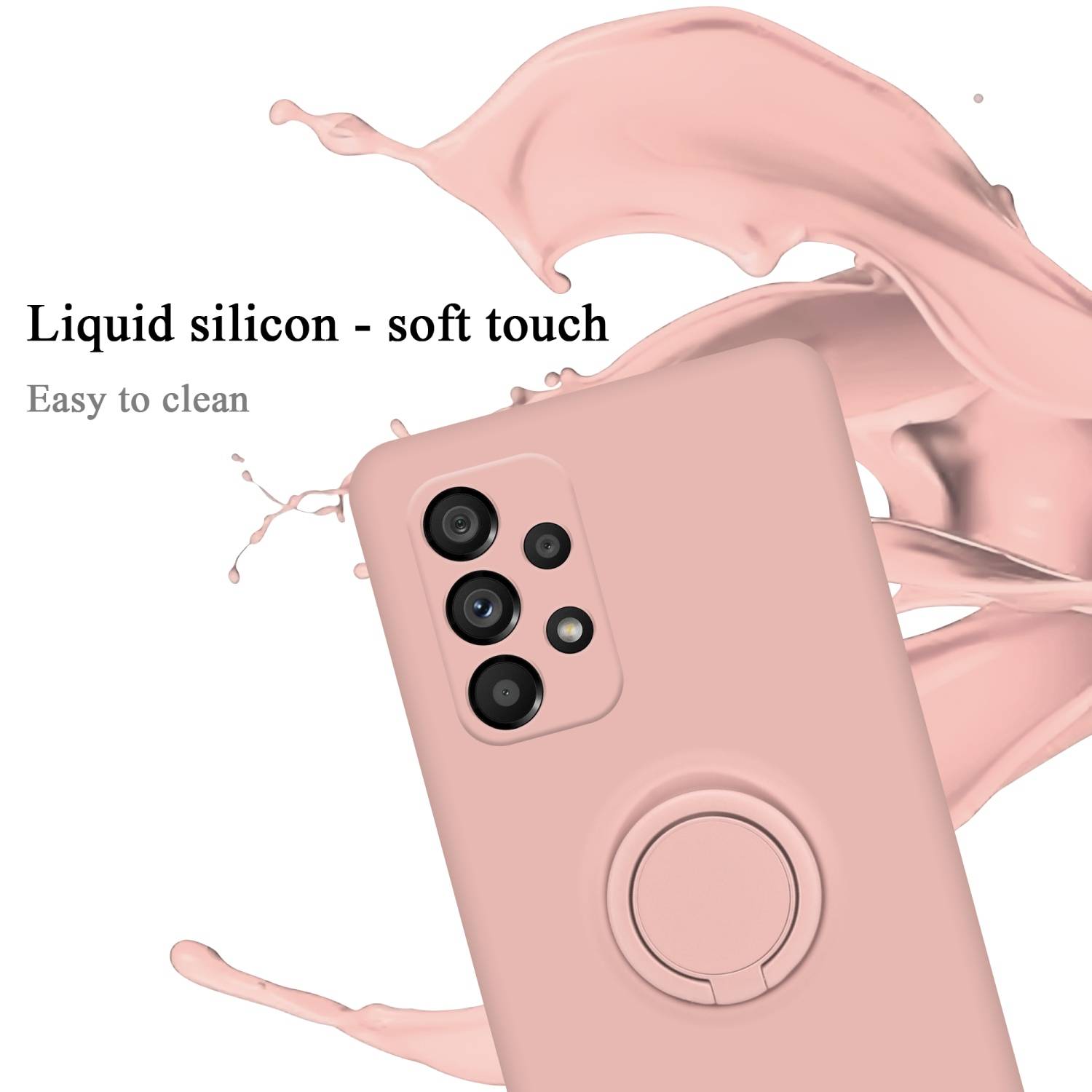 Cadorabo Hülle für Samsung Galaxy A53 5G Schutz Hülle in Rosa Handyhülle TPU Etui Case Cover