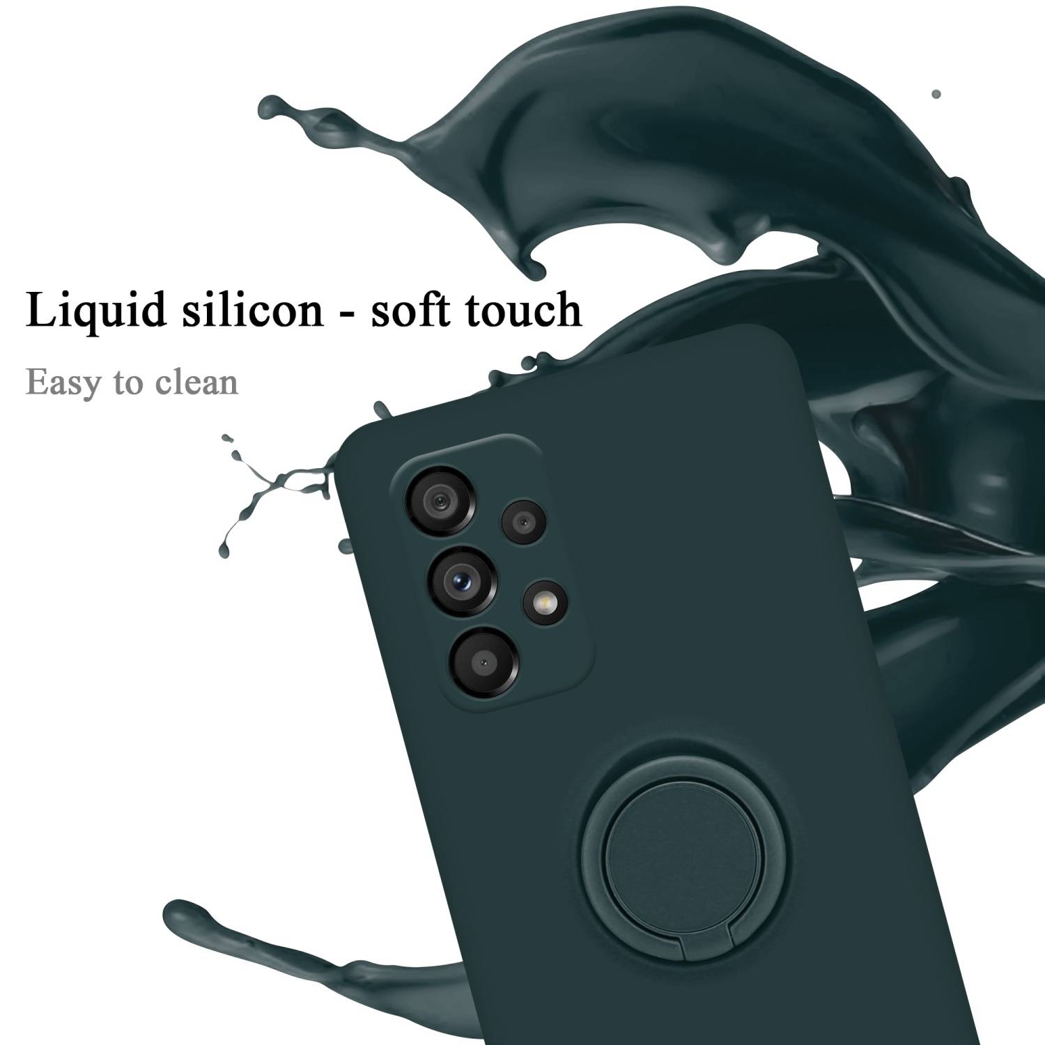Cadorabo Hülle für Samsung Galaxy A53 5G Schutz Hülle in Grün Handyhülle TPU Etui Case Cover
