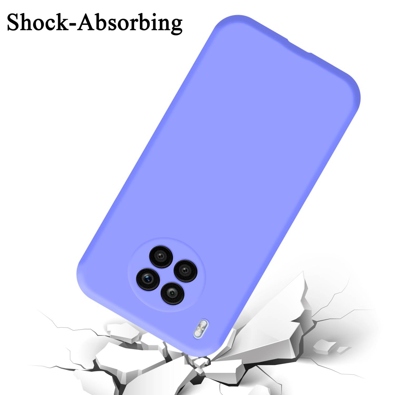 Cadorabo Schutzhülle für Honor 50 LITE Hülle in Lila Handyhülle Case Cover TPU Etui