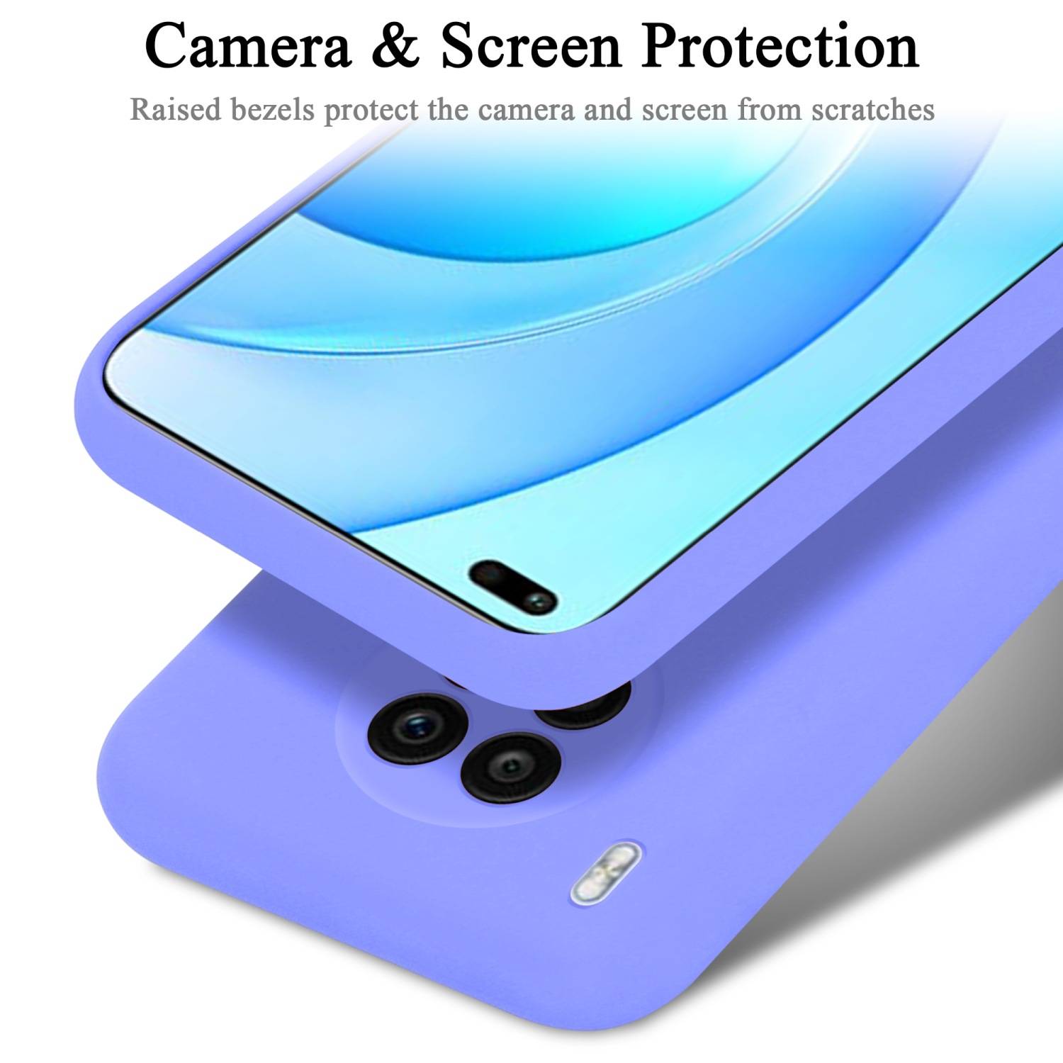 Cadorabo Schutzhülle für Honor 50 LITE Hülle in Lila Handyhülle Case Cover TPU Etui