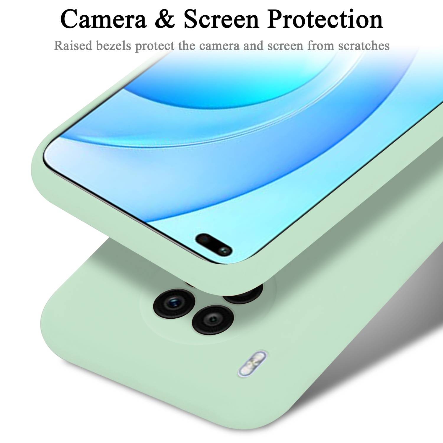 Cadorabo Schutzhülle für Honor 50 LITE Hülle in Grün Handyhülle Case Cover TPU Etui