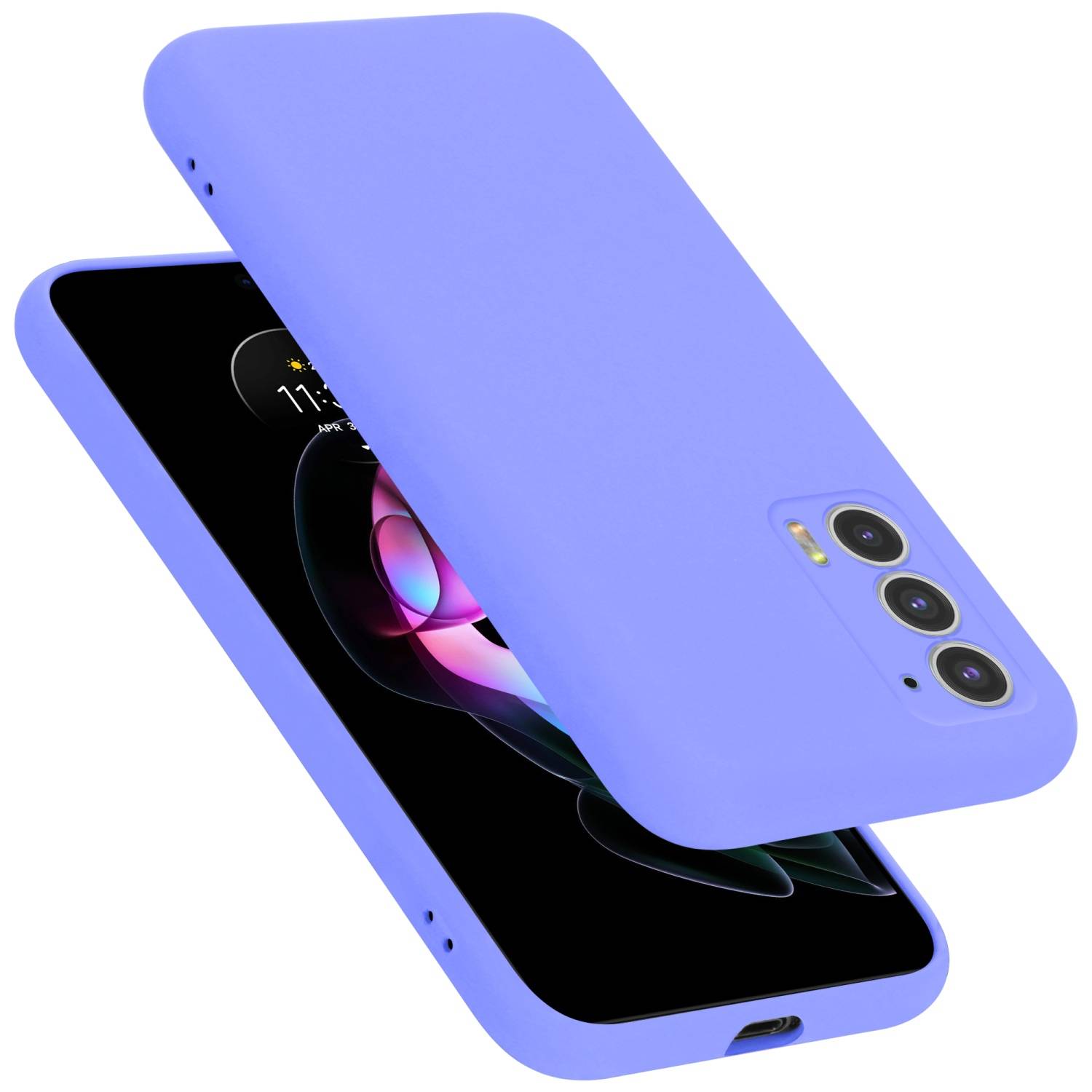 Cadorabo Schutzhülle für Motorola EDGE 20 Hülle in Lila Handyhülle Case Cover TPU Etui