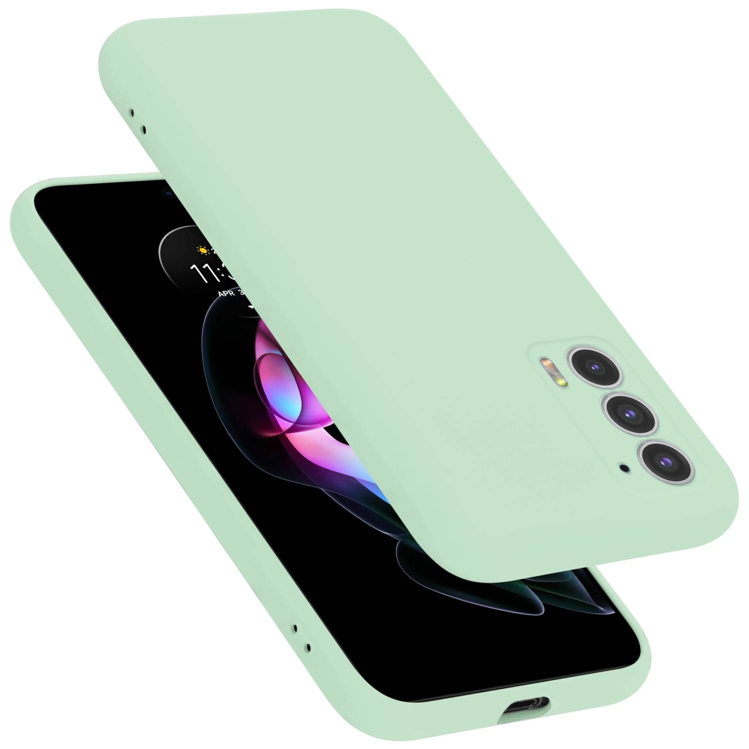 Cadorabo Schutzhülle für Motorola EDGE 20 Hülle in Grün Handyhülle Case Cover TPU Etui