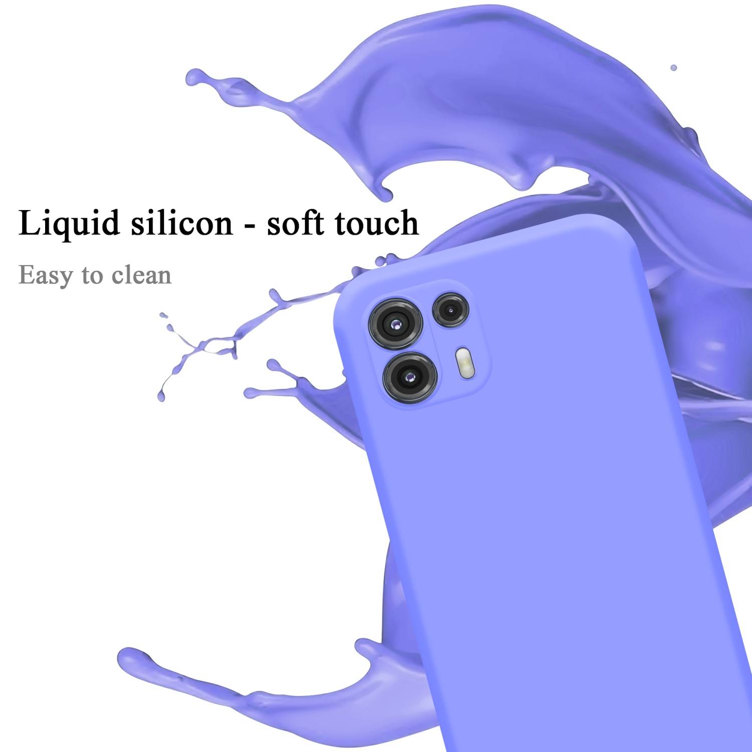 Cadorabo Schutzhülle für Motorola EDGE 20 LITE / FUSION Hülle in Lila Handyhülle Case Cover TPU Etui
