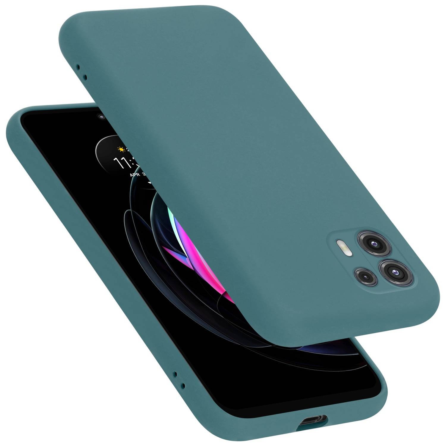 Cadorabo Schutzhülle für Motorola EDGE 20 LITE / FUSION Hülle in Grün Handyhülle Case Cover TPU Etui
