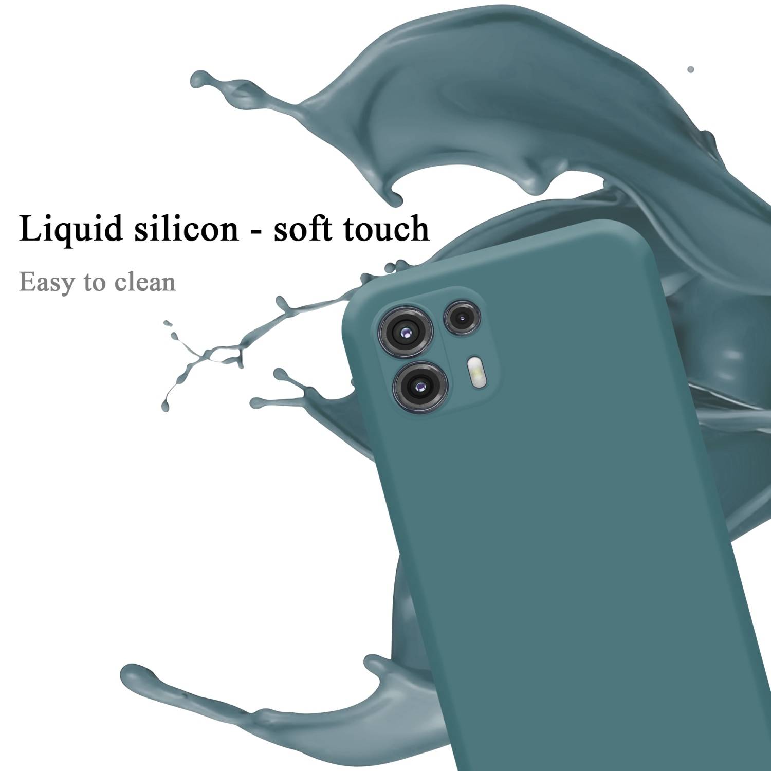 Cadorabo Schutzhülle für Motorola EDGE 20 LITE / FUSION Hülle in Grün Handyhülle Case Cover TPU Etui
