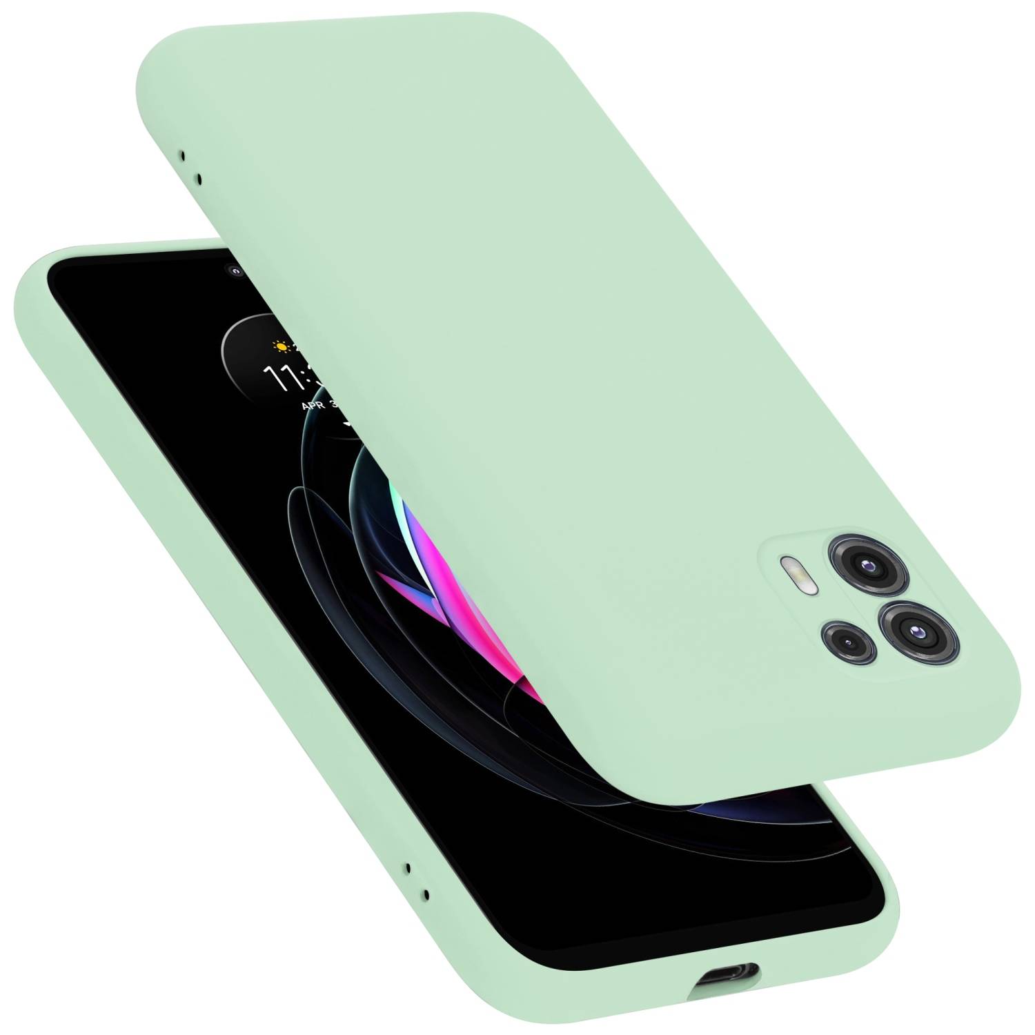 Cadorabo Schutzhülle für Motorola EDGE 20 LITE / FUSION Hülle in Grün Handyhülle Case Cover TPU Etui