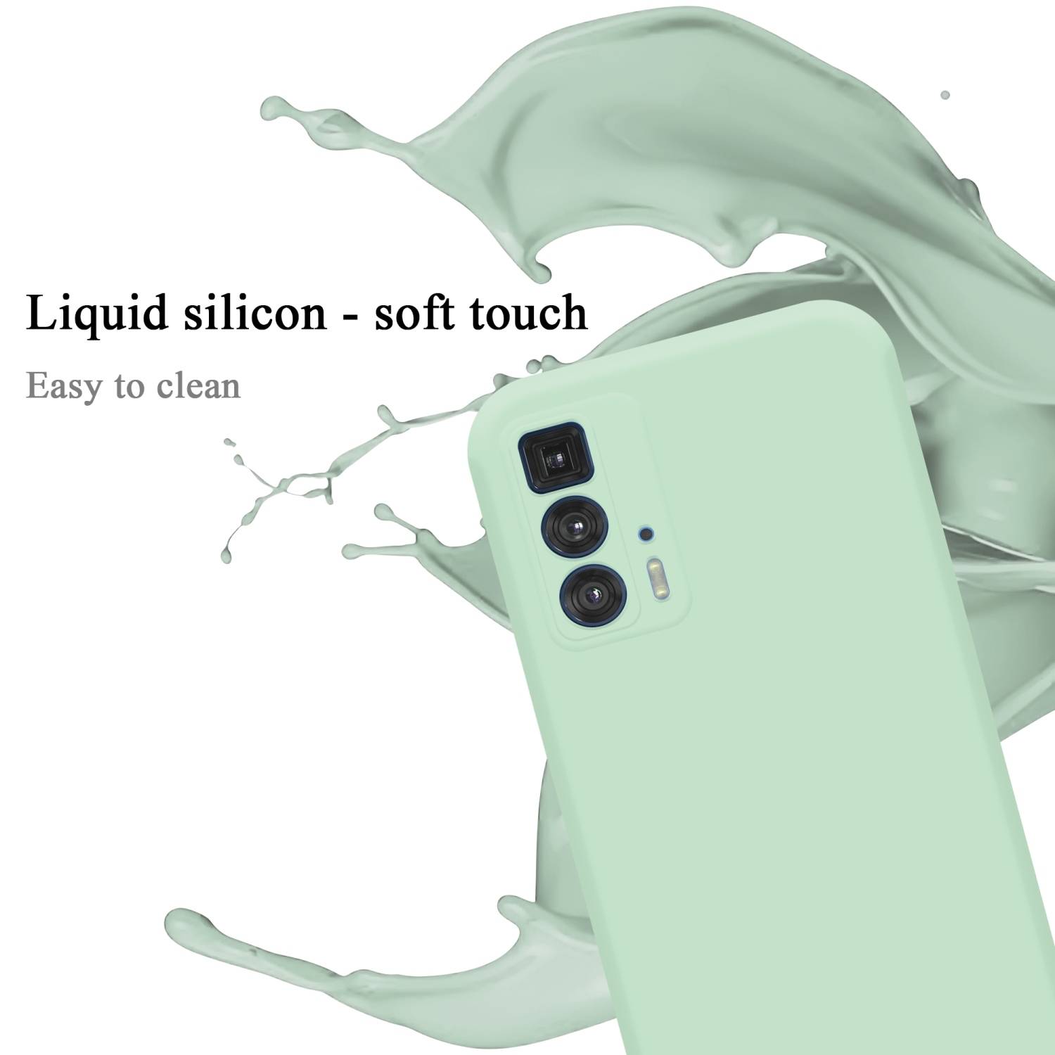 Cadorabo Schutzhülle für Motorola EDGE 20 PRO / EDGE S PRO Hülle in Grün Handyhülle Case Cover TPU Etui