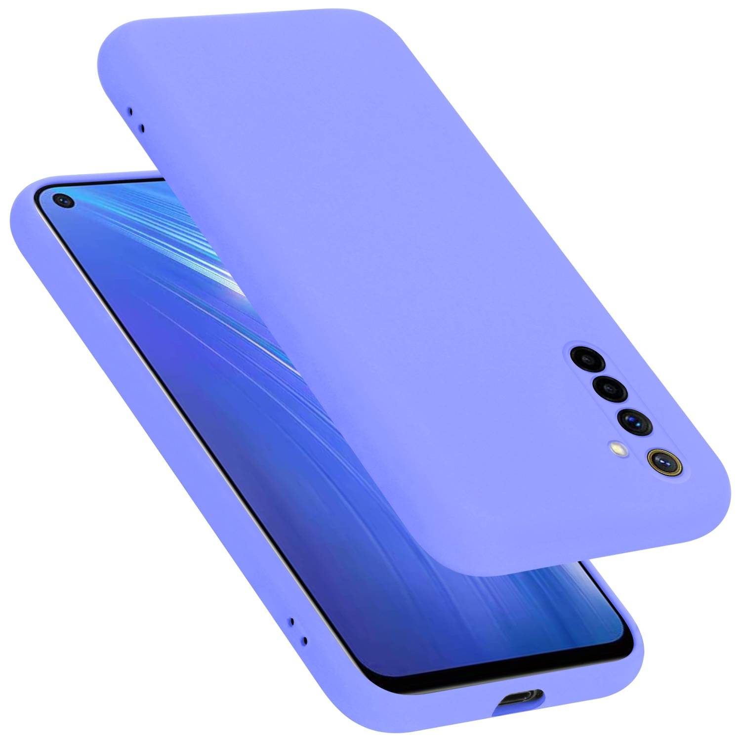 Cadorabo Schutzhülle für Realme 6 4G / 6s Hülle in Lila Handyhülle Case Cover TPU Etui