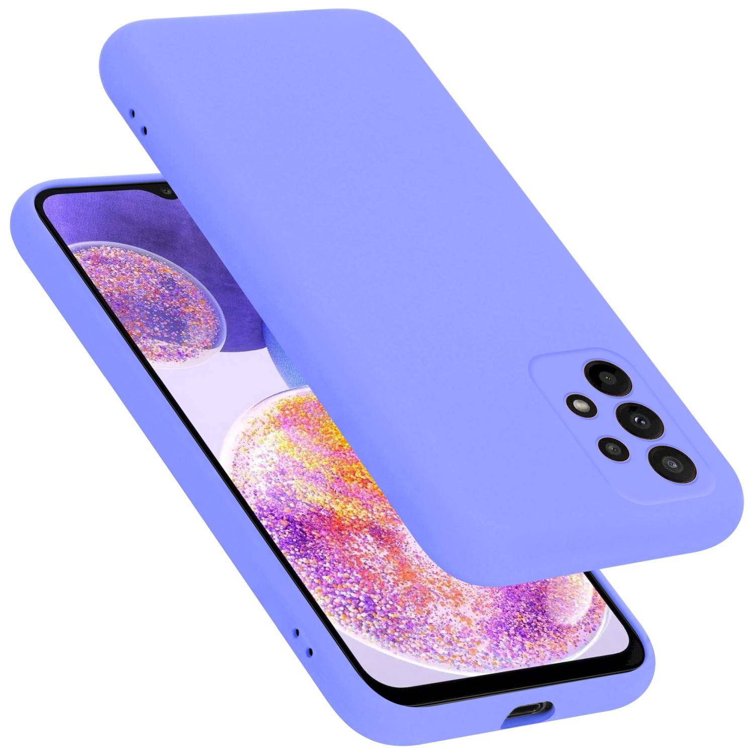 Cadorabo Schutzhülle für Samsung Galaxy A23 4G Hülle in Lila Handyhülle Case Cover TPU Etui