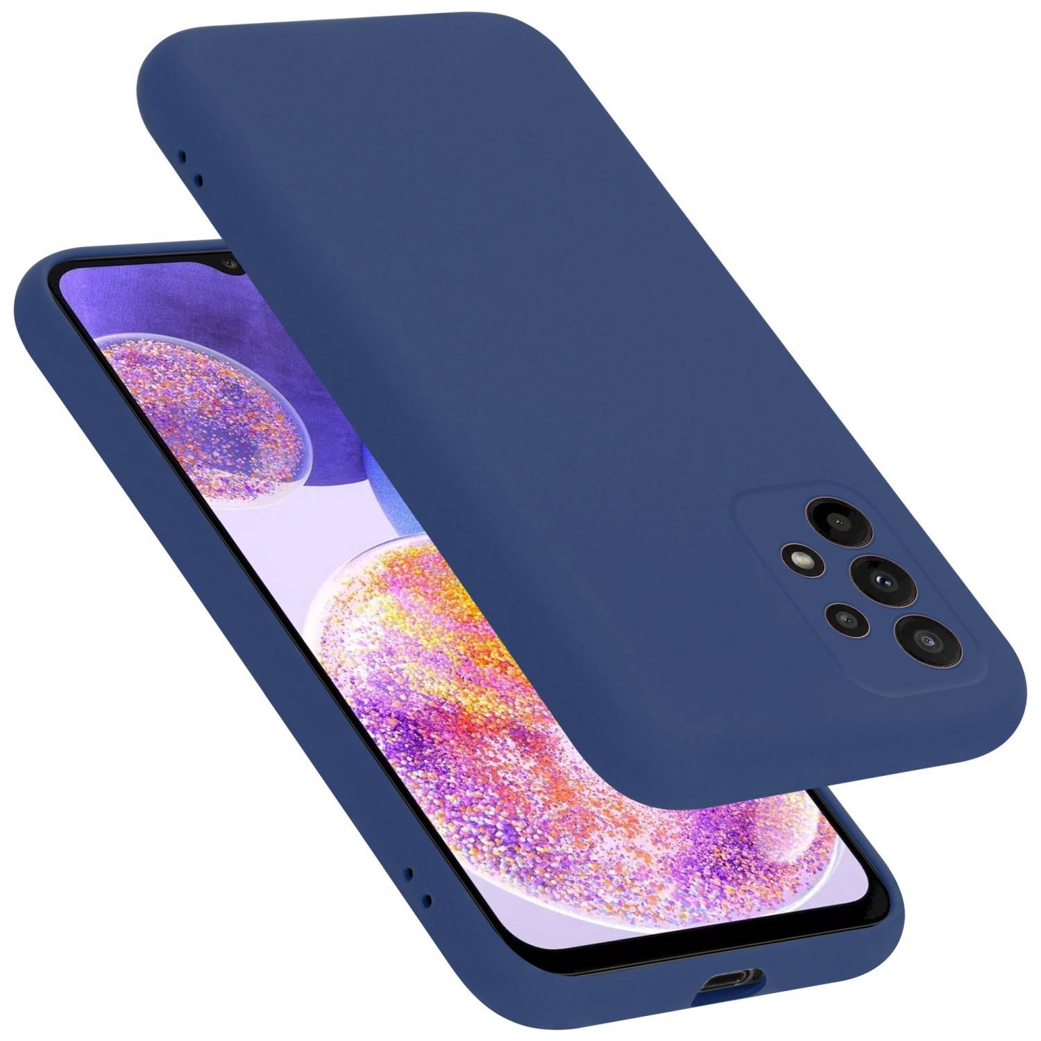 Cadorabo Schutzhülle für Samsung Galaxy A23 4G Hülle in Blau Handyhülle Case Cover TPU Etui