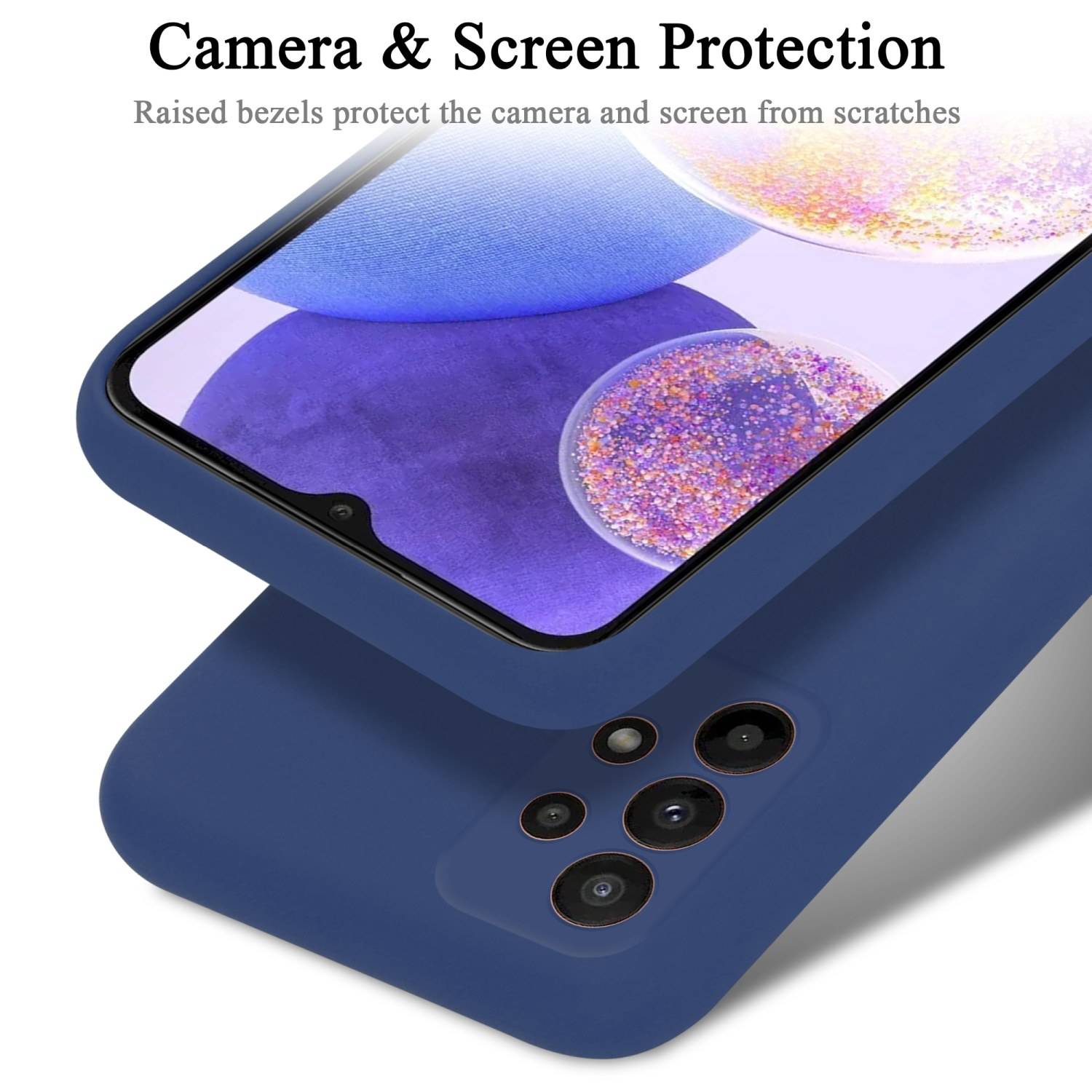 Cadorabo Schutzhülle für Samsung Galaxy A23 4G Hülle in Blau Handyhülle Case Cover TPU Etui