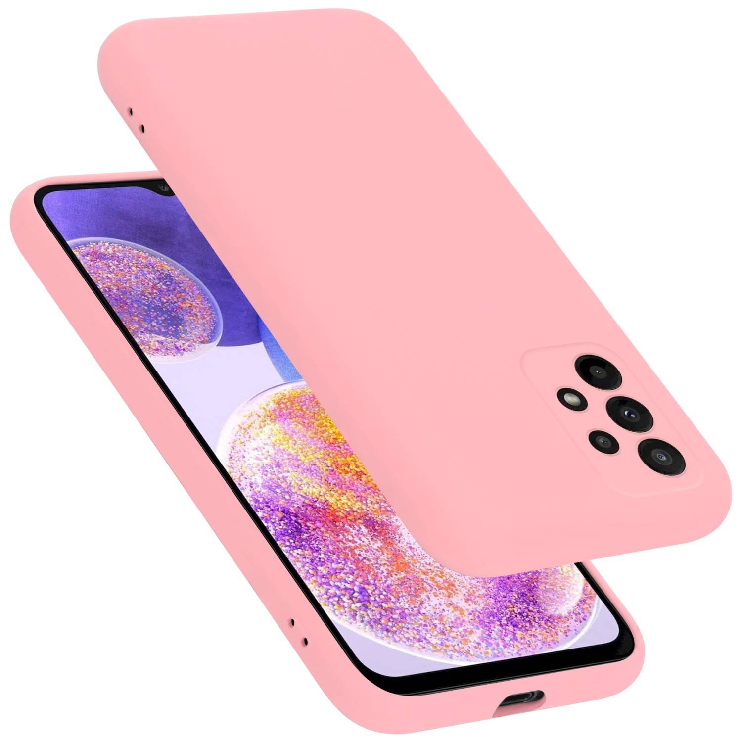 Cadorabo Schutzhülle für Samsung Galaxy A23 4G Hülle in Rosa Handyhülle Case Cover TPU Etui