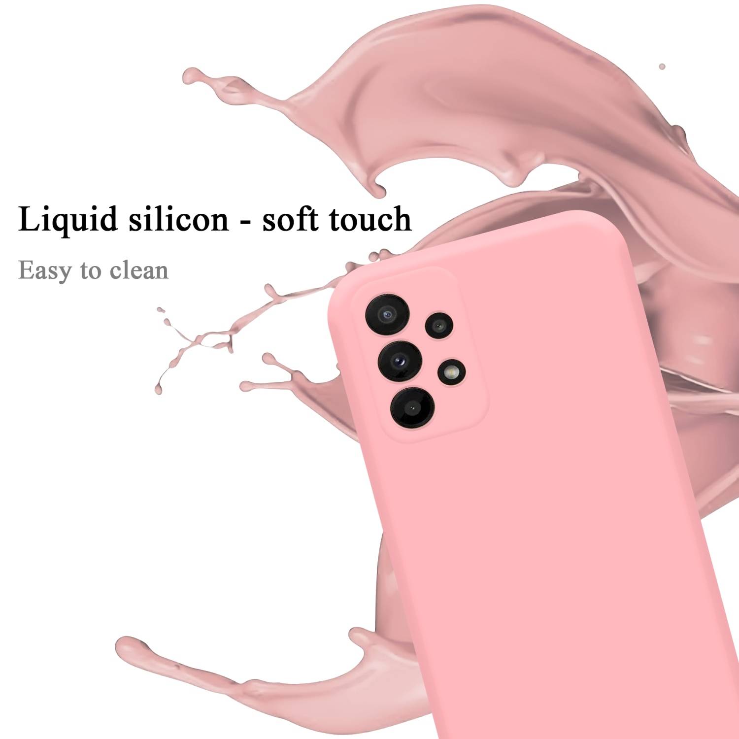 Cadorabo Schutzhülle für Samsung Galaxy A23 4G Hülle in Rosa Handyhülle Case Cover TPU Etui