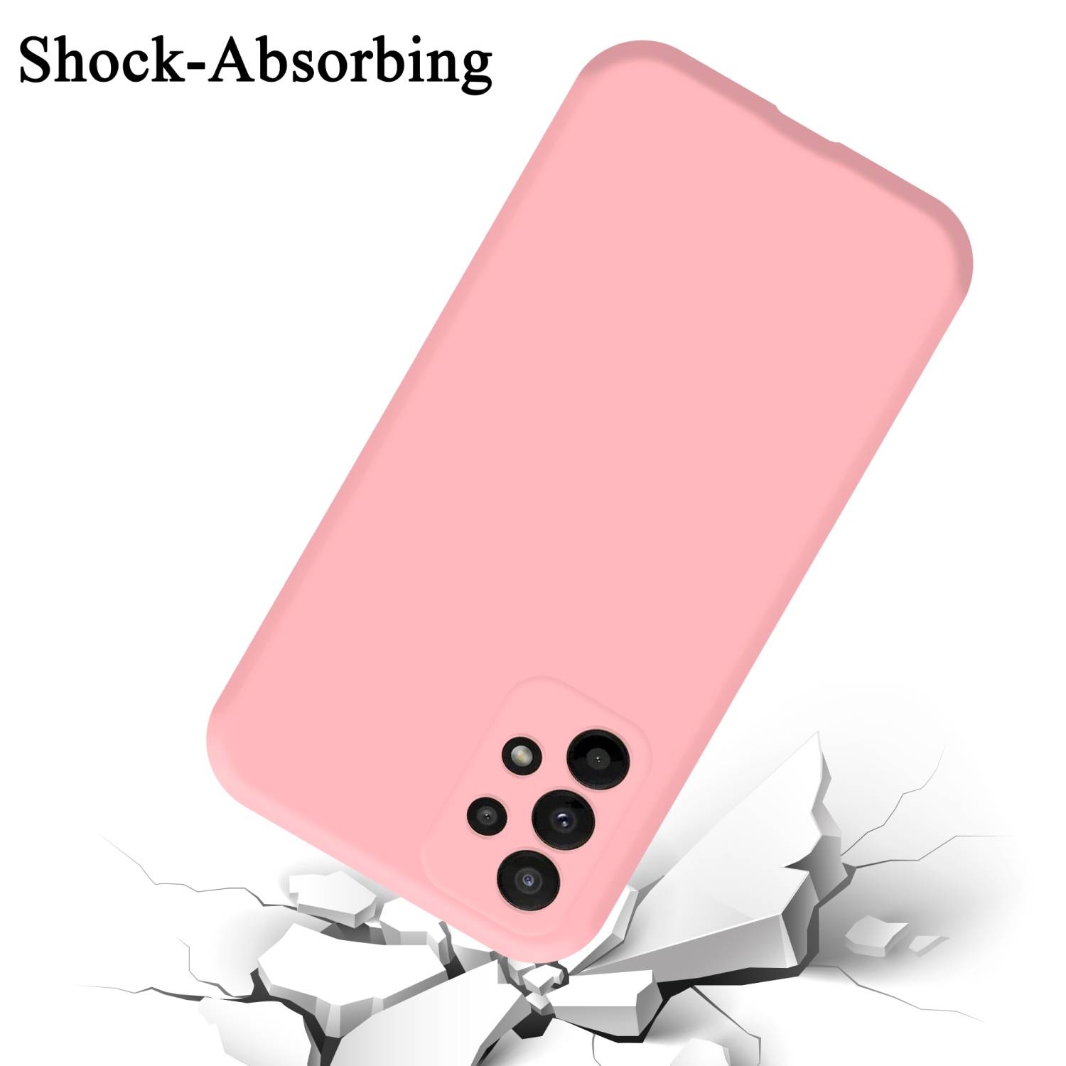 Cadorabo Schutzhülle für Samsung Galaxy A23 4G Hülle in Rosa Handyhülle Case Cover TPU Etui
